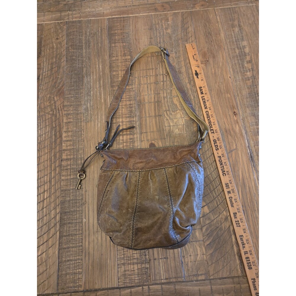 fossil leather boho purse crossbody